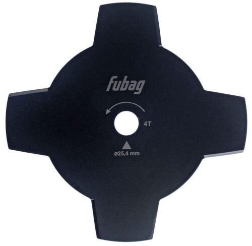 FUBAG Триммерный диск_4 лопасти_внешний диаметр 255мм_посадочный диаметр 25.4мм. толщина 1.6мм 38740
