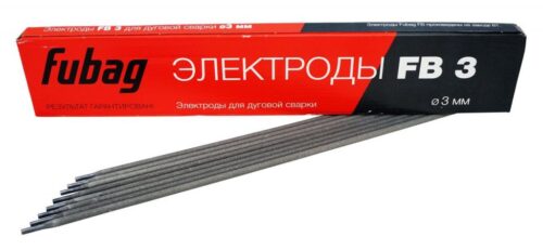 FUBAG Электрод сварочный с рутиловым покрытием FB 3 D3.0 мм (пачка 0.9 кг) 38859