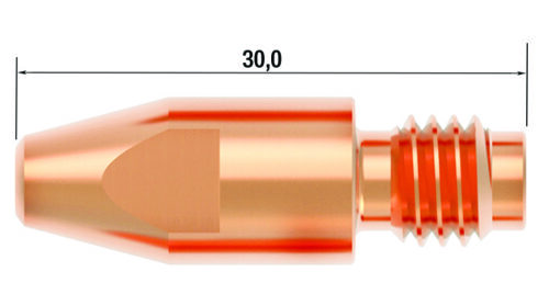 FUBAG Контактный наконечник M8х30 мм CuCrZr D=1.6 мм (25 шт.) FB.CTM8.30-16L