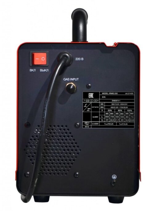 FUBAG Сварочный инверторный полуавтомат IRMIG 200 с горелкой FB 250 3 м 31 433.1