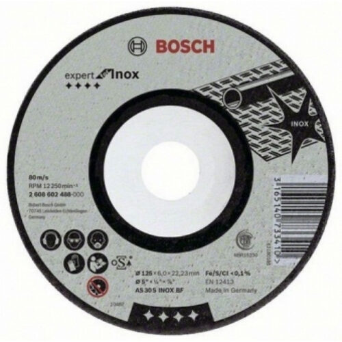 Обдирочный круг, выпуклый Bosch 125 x 6,0 mm 2608602488 2608602488
