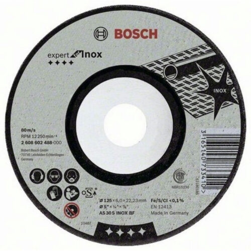 Обдирочный круг, выпуклый Bosch 150 x 6,0 mm 2608602489 2608602489