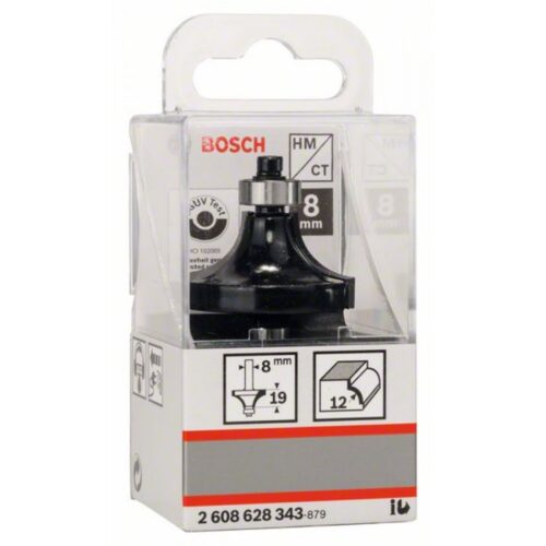 Карнизная фреза Bosch 8 mm, R1 12 mm, L 19 mm, G 60 mm 2608628343 2608628343