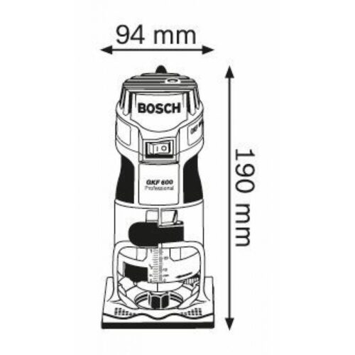 Кромочный фрезер Bosch GKF 600 Professional 060160A100 060160A100