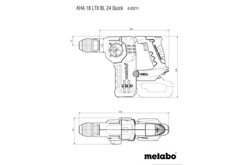 Metabo KHA 18 LTX BL 24 Quick Аккумуляторный перфоратор (600211660) 600211660