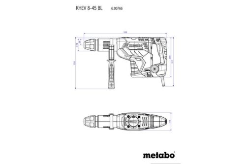Metabo KHEV 8-45 BL Перфоратор комбинированный (600766500) 600766500