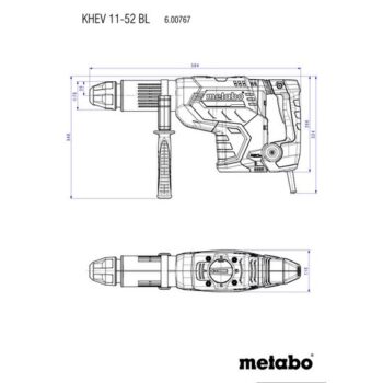 Metabo KHEV 11-52 BL Перфоратор комбинированный (600767500) 600767500