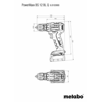 Metabo PowerMaxx BS 12 BL Q Pro Аккумуляторная дрель-шуруповерт (601039930) 601039930