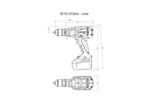 Metabo SB 18 LTX Quick Аккумуляторные ударные дрели (602200840) 602200840
