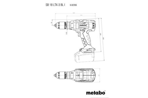 Metabo SB 18 LTX-3 BL I Аккумуляторные ударные дрели (602356840) 602356840