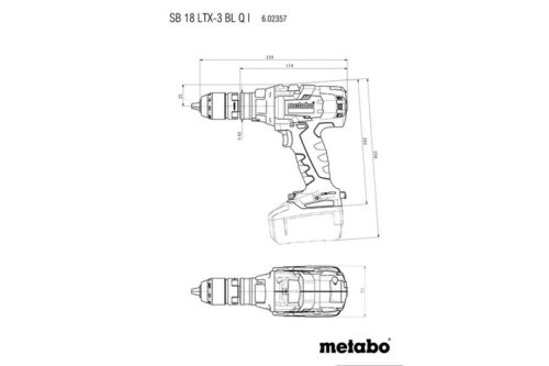 Metabo SB 18 LTX-3 BL Q I Аккумуляторные ударные дрели (602357840) 602357840