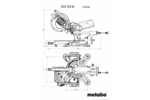 Metabo KGS 254 M Торцовочная пила (602540000) 602540000